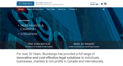 Desktop Screenshot of blumbergs.ca